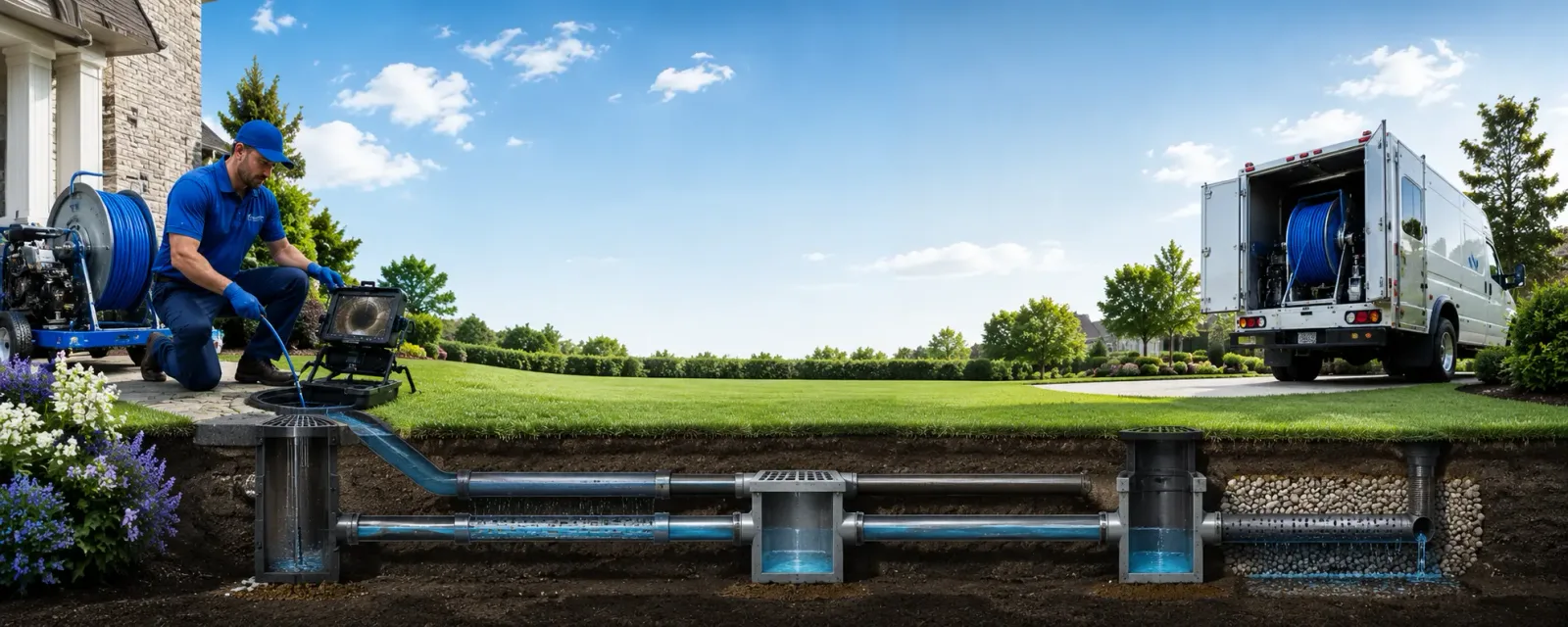 Outdoor drain cleaning information for Underhill, VT